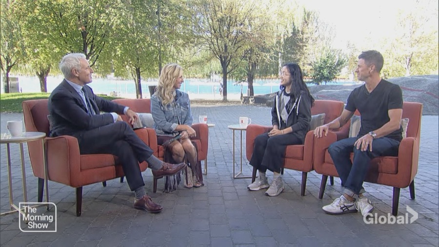 The 2025 winner being interviewed on Global's The Morning Show.